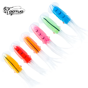 Aotuo Esche Artificiali Realistiche a Forma <span class=keywords><strong>di</strong></span> Calamaro Morbido da 11,5 cm e 14,5 cm, Ideali per la Pesca in Mare <span class=keywords><strong>di</strong></span> Spigole da Barca in Acqua Salata - Le Più Vendute - Product Image 1