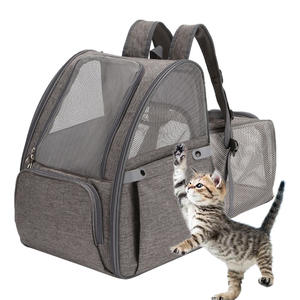 Bestseller <span class=keywords><strong>Outdoor</strong></span> Klassischer Polyester-Netz Hundeträger Atmungsaktiver Wasserdichter Rucksack mit Reißverschluss Umweltfreundlich 10kg Kapazität - Product Image 1