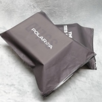 Sac à fermeture à glissière noir bas quantité minimale de commande 100 vente en gros Boutique haute qualité logo personnalisé vêtements noir sac à fermeture éclair pour l'emballage des vêtements