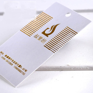 Étiquettes suspendues gravées en feuille d'or, étiquettes en papier de pulpe de bois, papier bond et ficelle en coton - Product Image 1
