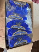 En gros Vente Chaude Plume Coiffe Indien Brésilien Scène Performance Carnaval Mardi Gras Partie Chapeaux Écologique