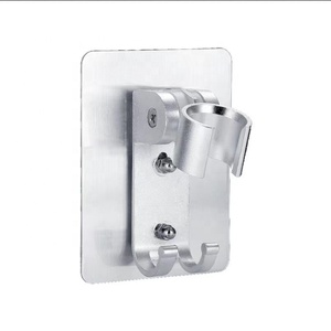 Support <span class=keywords><strong>de</strong></span> <span class=keywords><strong>douche</strong></span> mural carré moderne en aluminium chromé, sans perçage, avec <span class=keywords><strong>crochet</strong></span>, installation facile, emballé <span class=keywords><strong>pour</strong></span> salle <span class=keywords><strong>de</strong></span> bain et toilettes - Product Image 1