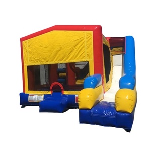 Đảng sự kiện mục tiêu sử dụng thương mại lớp PVC <span class=keywords><strong>bouncy</strong></span> nhảy lâu đài trẻ em Bouncer dây đeo Blower lâu đài Inflatable lâu đài với cửa ra vào - Product Image 3