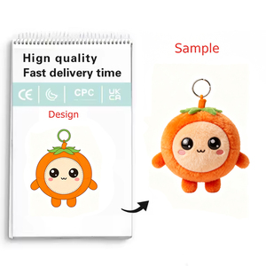 Tùy Chỉnh Mini Fluffy Trái Cây Và Rau Quả Sang Trọng Móc Khóa Mềm Nhà Máy Đồ Chơi Cho Khuyến Mãi Bơ Keychain Mặt Dây Chuyền - Product Image 2