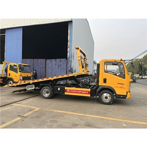 Sinotruk HOWO 4X2 3 Tons 4Ton Slide <b>Flatbed</b> Tow <b>Truck</b> Road Wrecker <b>Truck</b> - Product Image 4