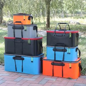Fishing Tackle Wholesale Fishing Bucket Live Fish Bucket EVA Multi-purpose Foldable Outdoor Car Wash Bucket Fish Tank - Product Image 1