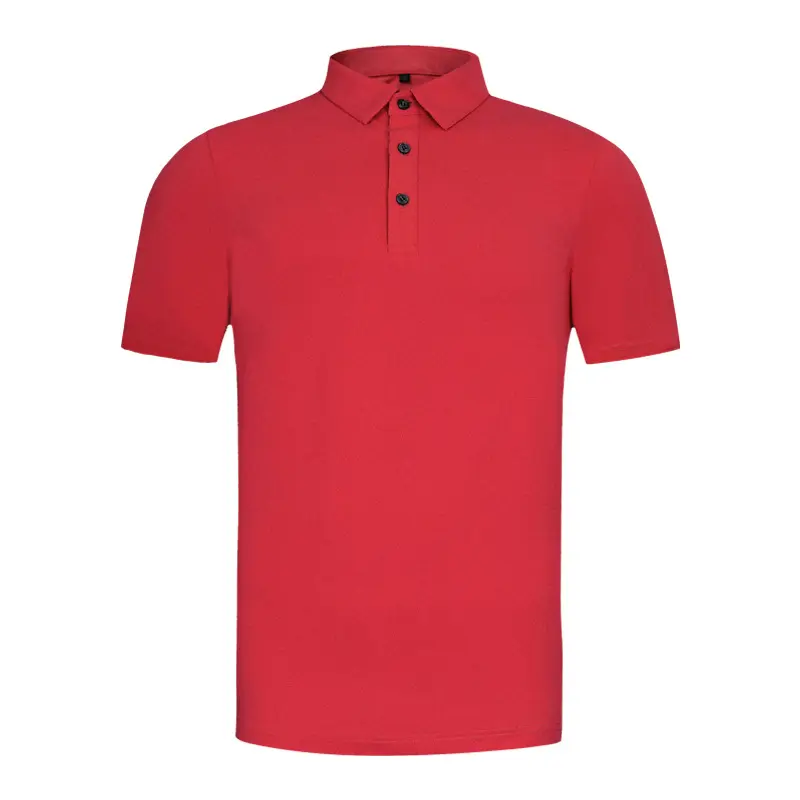 Wholesale Cheap Blank Red Quick Dry Sports Men Polo Shirts Print Polo T Shirts Plain Custom Logo Polo Shirts Men