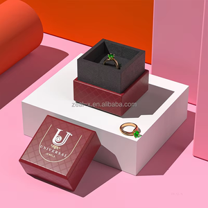 Boîte à bijoux personnalisée de luxe de qualité supérieure Emballage de luxe personnalisé vert pour colliers bijoux fins - Product Image 5