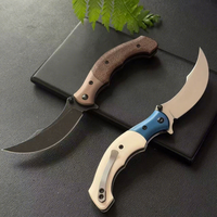 Couteau de survie tactique EDC 7465 pour le camping et la pêche, couteau pliant de poche pour l'extérieur, lame 8Cr13Mov, personnalisable pour OEM, multi-outils
