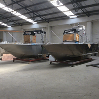 5.50m 18ft soudé auvent en aluminium bateau de pêche avec DU CE à vendre