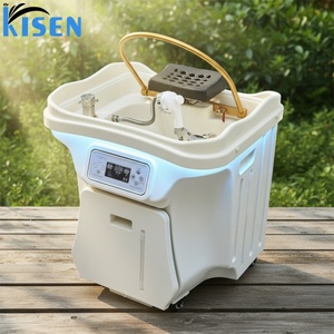 Lavabo Portátil Multiusos Kisen para Salón de Belleza con Tecnología de Circulación de Agua Zen Flow y Tanque Extraíble para Spa Capilar - Product Image 1