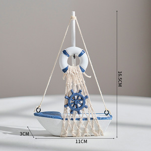 Modelo de <span class=keywords><strong>Velero</strong></span> de madera-Decoración náutica hecha a mano-Regalo conmemorativo costero más vendido y accesorio de tiro - Product Image 6