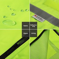Veste jetable de soudage en polyester imperméable respirant résistant au feu de sécurité réfléchissante haute visibilité