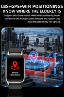 Montre connectée S10 Senior, réseau 4G, positionnement en temps réel, appel bidirectionnel, moniteur de fréquence cardiaque, moniteur d'oxygène sanguin, bracelet intelligent étanche