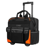 Sac de transport robuste avec poignée télescopique, poches extérieures et rangement facile pour outils – Sac à outils pour électricien