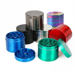 Molino de Hierbas Metálico de 4 Capas con Logotipo Personalizado Gratuito, 40, 50, 55, 63, 75, 100 mm, Manual, Portátil, para Tabaco - Product Image 1