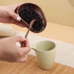Black Walnut Wood <b>Tea</b> Scoop Oval Shape Solid Wood <b>Tea</b> <b>Set</b> For Kung Fu <b>Tea</b> Ceremony Accessories Afternoon <b>Tea</b> Use - Product Image 4
