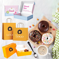 Luxuriöse Umweltfreundliche Papier-Bäckerei-Kuchenbox Individuell Bedruckte Donut-Box aus Recyclingmaterialien für Kekse Gebäck Lebensmittel Geschenkverpackung