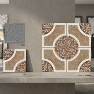 Carreaux de sol en porcelaine pleine masse numérisée Vistaar gris 400x400mm, qualité export, pour extérieur, usage intensif - Product Image 2