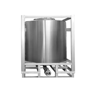 500-3000l stainless steel ibc tote tank/custom tank storage tanks(un31a/y) ss 304 tank