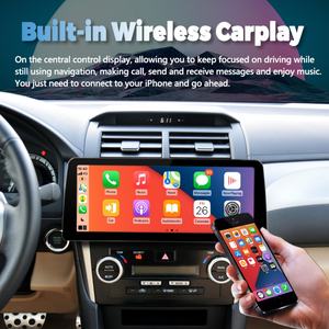Lecteur vidéo de voiture Android 13 avec écran large de 12,3 pouces, autoradio stéréo pour Toyota Camry 2012-2014, GPS, multimédia, Carplay, unité principale - Product Image 2