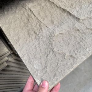 Hot Phong Cách 3D Khối Gỗ Polyurethane Sóng Đá Kết Cấu Đá Nhìn Trọng Lượng Nhẹ Cài Đặt Đá PU Tường Đá Bảng Điều Khiển - Product Image 5