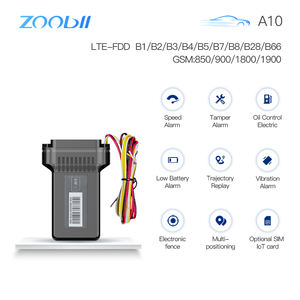 ZOOBLL A10 2G/4G GSM 미니 실시간 GPS 추적기 방수 대시보드 시스템 차량 관리 구글 맵스 PC 호환 - Product Image 1