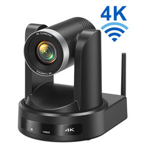 Caméra de conférence PTZ à transmission sans fil avec suivi automatique IA 4K, <span class=keywords><strong>zoom</strong></span> optique 10x pour les réunions <span class=keywords><strong>en</strong></span> <span class=keywords><strong>ligne</strong></span>, les webinaires, la diffusion <span class=keywords><strong>en</strong></span> direct - Product Image 1