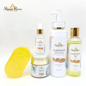 Alpine River miglior prodotto per la cura della pelle private label collagene carota chiarire riparazione umidità caramello set per la cura della pelle (nuovo)