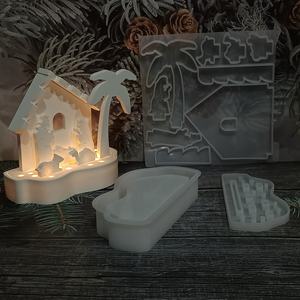 Moule en silicone pour résine fait main, style DIY, ornements décoratifs et outils pour gâteaux, pour la fabrication de résine, moule en plâtre - Product Image 2