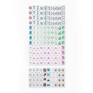 Tuiles de mahjong américaines sur mesure à 4 couches, tuiles en acrylique rose avec 160 cartes, ensemble de jeu élégant et luxueux pour adultes et cadeaux - Product Image 6