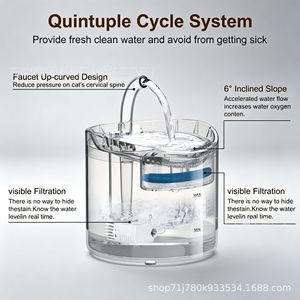 Automatic Circulation Filter Pet Drinking Machine Smart Pet Water Feeder <b>Cat</b> Drinking Machine - Product Image 5