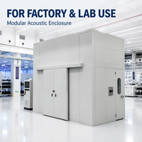 Enceinte acoustique insonorisée industrielle modulaire, conception personnalisée pour la solution de contrôle du bruit des équipements d'usine