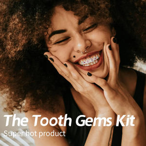 קישוטי שיניים אופנה מקסימה ערכת יהלום שיניים תכשיטי artl שיניים rhinestone - Product Image 3