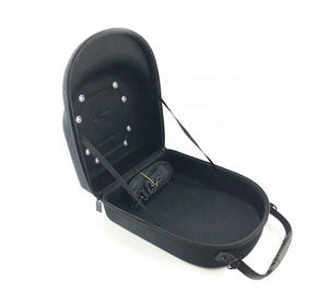 Durable Black Hat Customized EVA Cap Carrier Bag Baseball Caps Storage Bag Lightweight Travel Hat Case With Handle