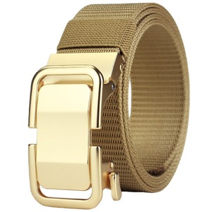 Cinturón táctico informal que combina con todo para hombre, nuevo automático para jóvenes para hebilla, piel de vaca con aleación de cuero nuevo y nailon de lona - Product Image 5