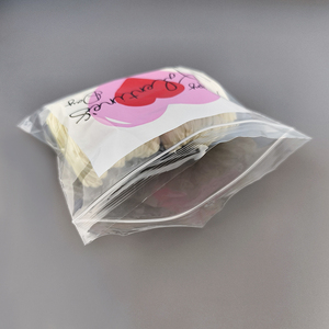 Custom <strong>Printed</strong> <strong>Clear</strong> Zipper Bag Reusable Resealable PE Gift Packaging with Gravure <strong>Printing</strong> Environmentally Friendly - Product Image 3