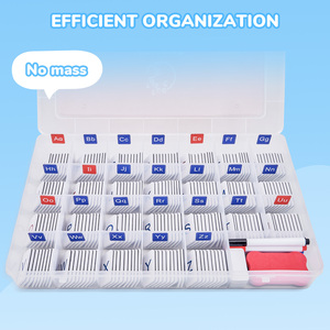 Joycat磁性塑料蒙台梭利益智玩具英语阿拉伯字母数字符号几何形状贴纸儿童 - Product Image 4