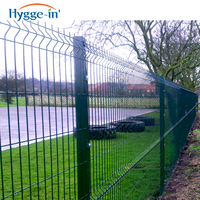 Sécurité 3D enduit de poudre/enduit de PVC galvanisé construction acier fer soudé cintrage panneau de treillis métallique clôture de jardin