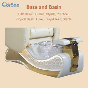 كرسي تدليك فاخر للظهر مع حوض للقدمين لصالونات الأظافر ومراكز التجميل - Product Image 5