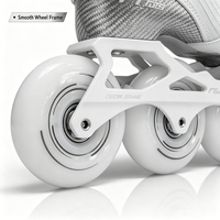 Patins à roulettes de slalom en fibre de carbone pour adultes, patins à roulettes de freestyle professionnels, roues en PU, cadre CNC, chaussures de patinage Ruidongle