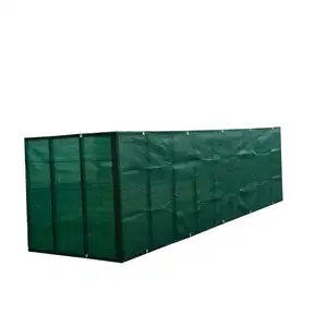 green garden mesh wind protection screen / tennis court clear plastic windbreaks for privacy fence
