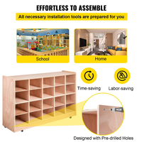 Armoires de rangement en bois pour garderie XIHA Montessori pour organiser le mobilier préscolaire et l'équipement éducatif pour les jeunes apprenants