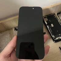 Écran OLED souple de remplacement pour iPhone 12 Pro Max, avec cadre noir, pièce de réparation tactile LCD