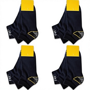 CAT <span class=keywords><strong>Caterpillar</strong></span> Chaussettes basses unies pour homme, pour le travail et les affaires, 12 paires, bleu, 39-50 - Product Image 3