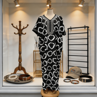 Vestido de Rayón Tallas Grandes con Estampado Africano Tradicional Kitenge y Pedrería - Hermoso Conjunto de Ropa Africana