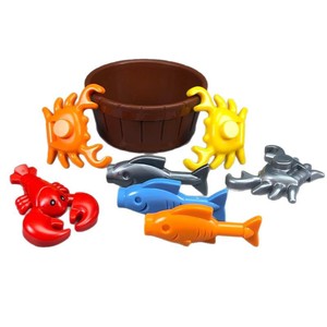 ตัวต่อขนาดเล็ก MOC รูปสัตว์น้ำ กุ้งก้ามกราม ปู <span class=keywords><strong>ปลา</strong></span> <span class=keywords><strong>ตู้</strong></span>แช่เย็น <span class=keywords><strong>ตู้</strong></span>เก็บอาหารสด สำหรับเด็ก - Product Image 1