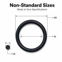 Joint torique Longcheng sur mesure de qualité supérieure, en NBR, FKM, silicone, EPDM, caoutchouc NBR, 75 ShoreA, étanche