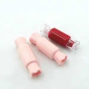 Unique design lip gloss tubes plastic cylinder storage containers box with lid