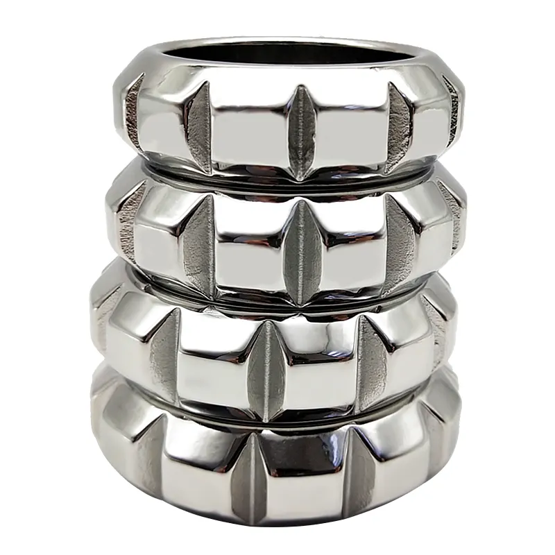 FRRK 304 stainless steel Penis ring cock ring sex toy cock ring for big cock man metal lock penis and testicle for male